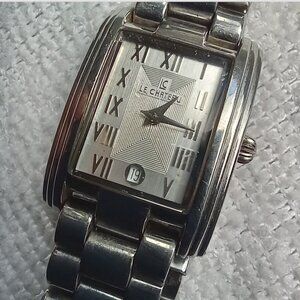 Le Chateau Watch Art Deco Ladies Watch Date 3 Atm New Battery Square Vintage